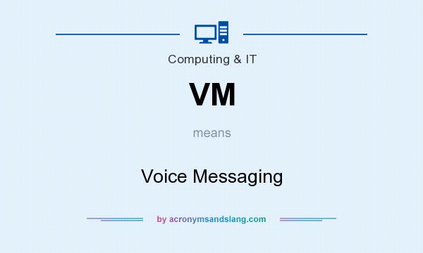 What does VM mean? It stands for Voice Messaging