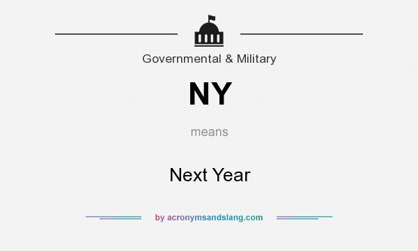 What does NY mean? It stands for Next Year