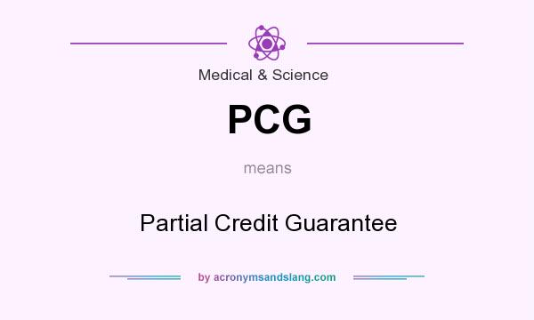 What does PCG mean? It stands for Partial Credit Guarantee