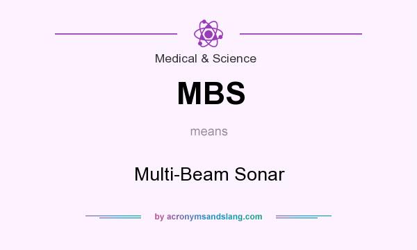 What does MBS mean? It stands for Multi-Beam Sonar
