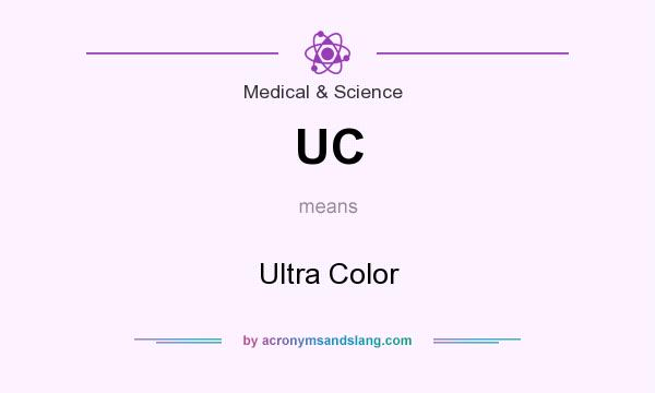 What does UC mean? It stands for Ultra Color