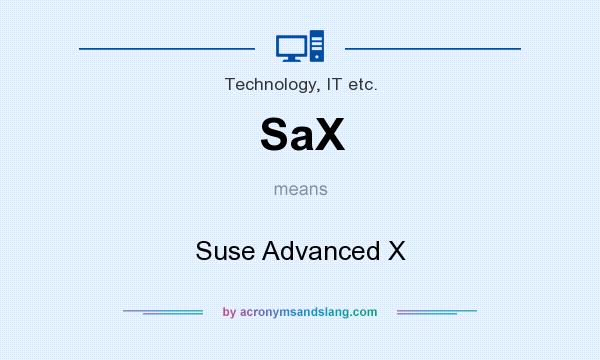 What does SaX mean? It stands for Suse Advanced X