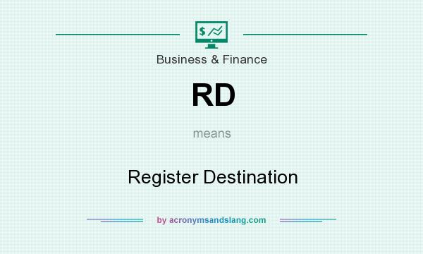 What does RD mean? It stands for Register Destination