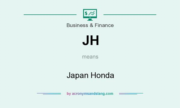 What does JH mean? It stands for Japan Honda