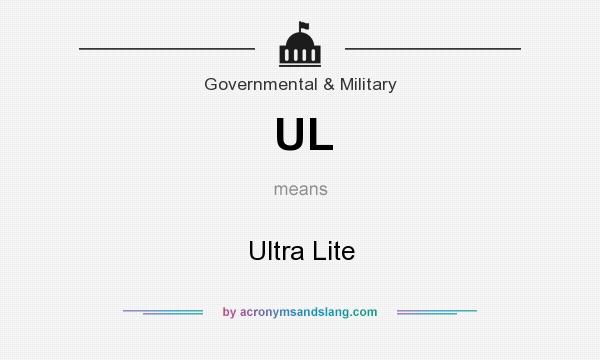 What does UL mean? It stands for Ultra Lite