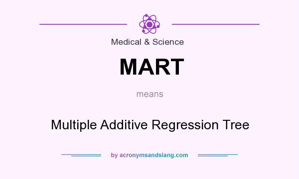 What does MART mean? It stands for Multiple Additive Regression Tree