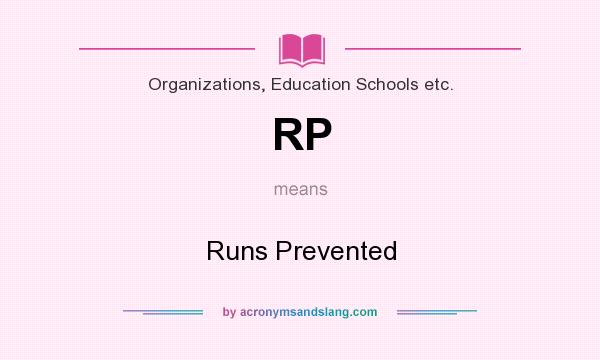 What does RP mean? It stands for Runs Prevented