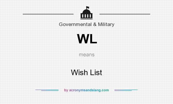 What does WL mean? It stands for Wish List