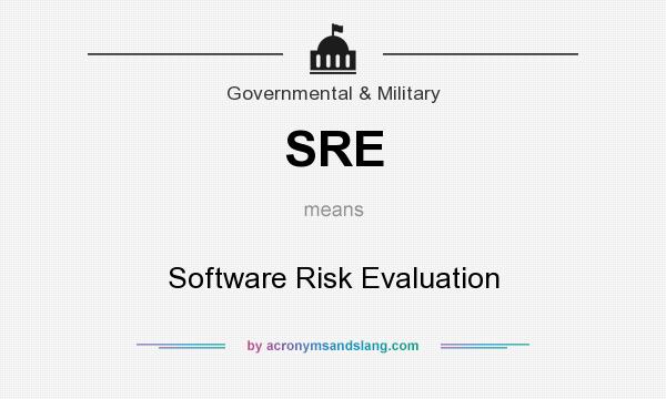 What does SRE mean? It stands for Software Risk Evaluation
