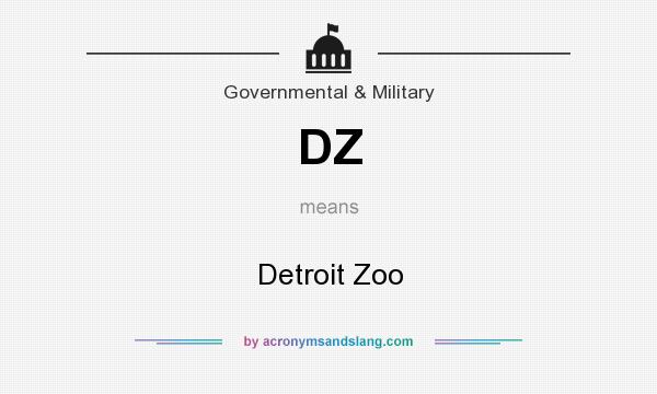 What does DZ mean? It stands for Detroit Zoo