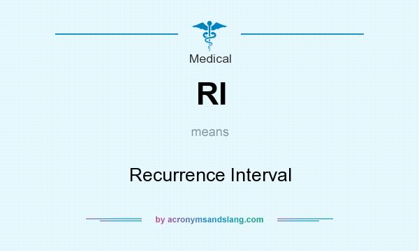 What does RI mean? It stands for Recurrence Interval