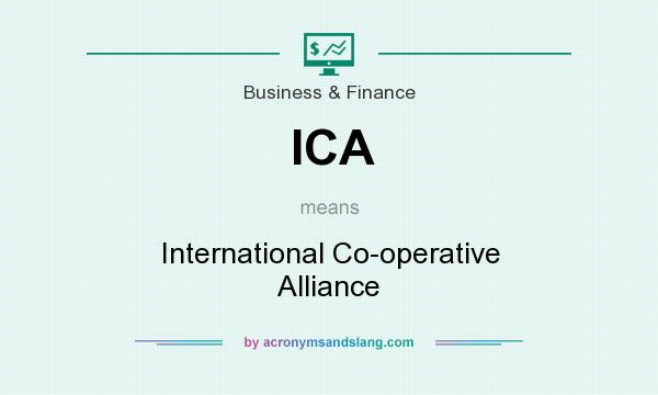 What does ICA mean? It stands for International Co-operative Alliance