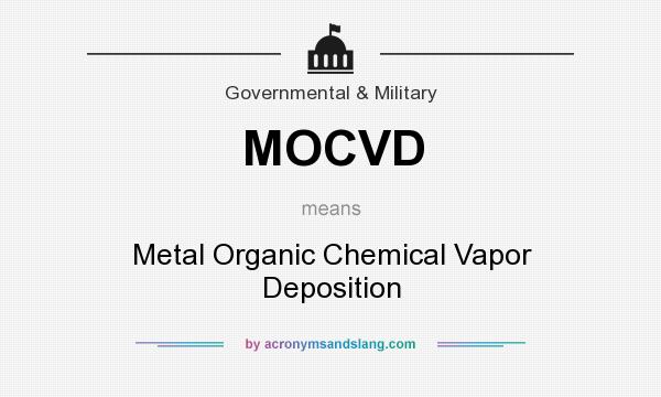 What does MOCVD mean? It stands for Metal Organic Chemical Vapor Deposition