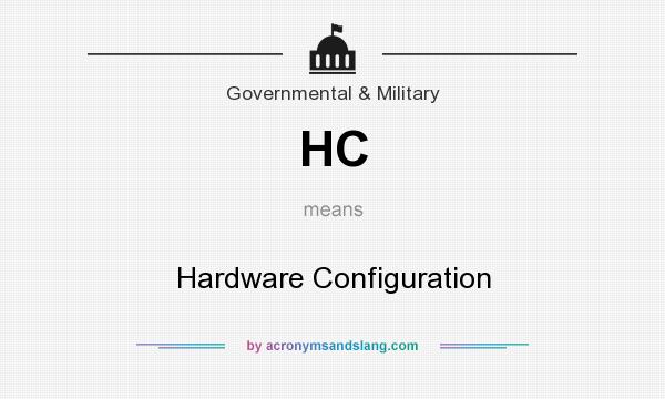 What does HC mean? It stands for Hardware Configuration