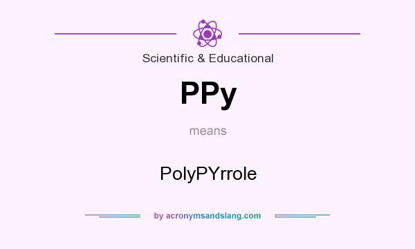 What does PPy mean? It stands for PolyPYrrole