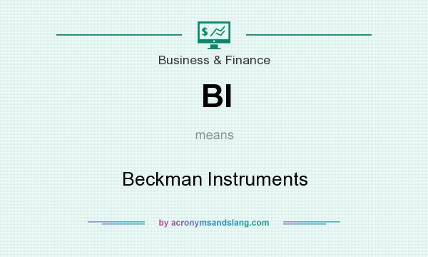 What does BI mean? It stands for Beckman Instruments