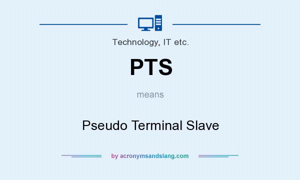 What does PTS mean? It stands for Pseudo Terminal Slave