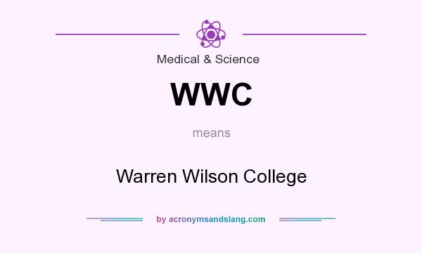 What does WWC mean? It stands for Warren Wilson College