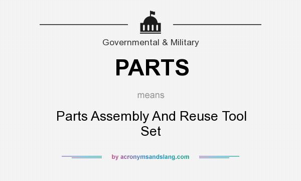 What does PARTS mean? It stands for Parts Assembly And Reuse Tool Set