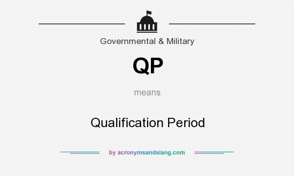 What does QP mean? It stands for Qualification Period