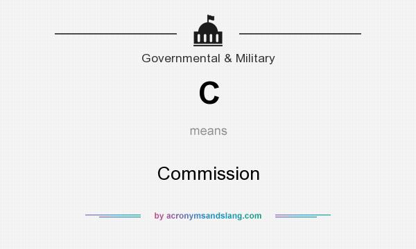 What does C mean? It stands for Commission