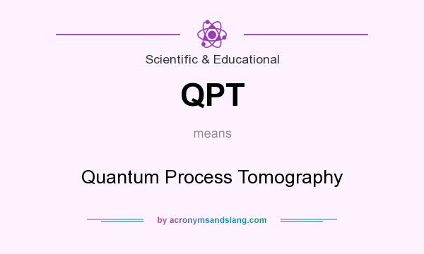 What does QPT mean? It stands for Quantum Process Tomography