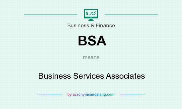 What does BSA mean? It stands for Business Services Associates