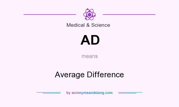 What does AD mean? It stands for Average Difference