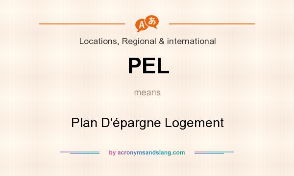 What does PEL mean? It stands for Plan D`épargne Logement