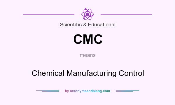 What does CMC mean? It stands for Chemical Manufacturing Control
