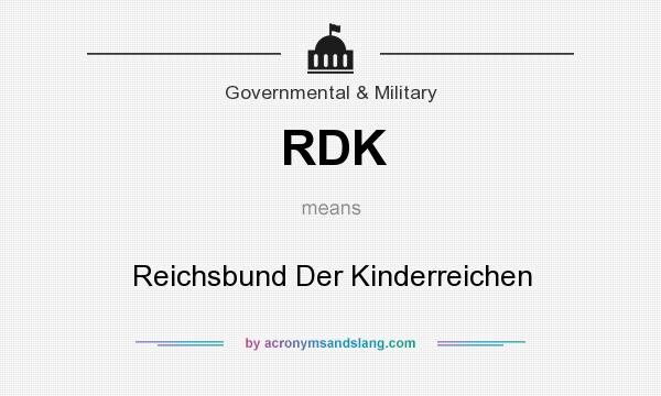 What does RDK mean? It stands for Reichsbund Der Kinderreichen