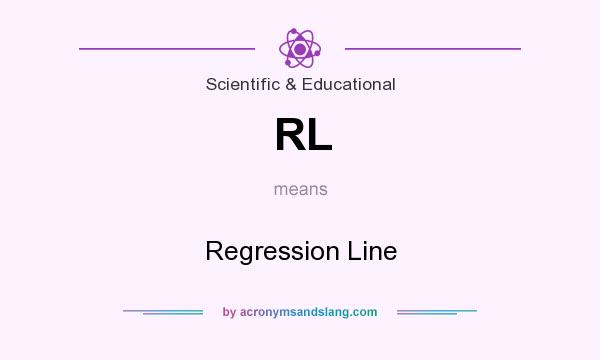 What does RL mean? It stands for Regression Line