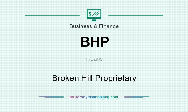 What does BHP mean? It stands for Broken Hill Proprietary