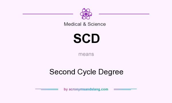 What does SCD mean? It stands for Second Cycle Degree