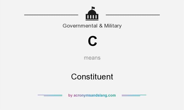 What does C mean? It stands for Constituent