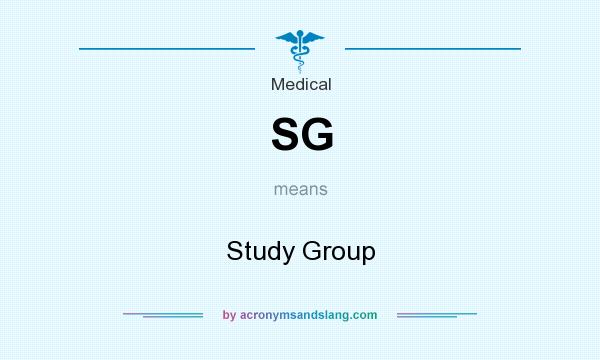 What does SG mean? It stands for Study Group