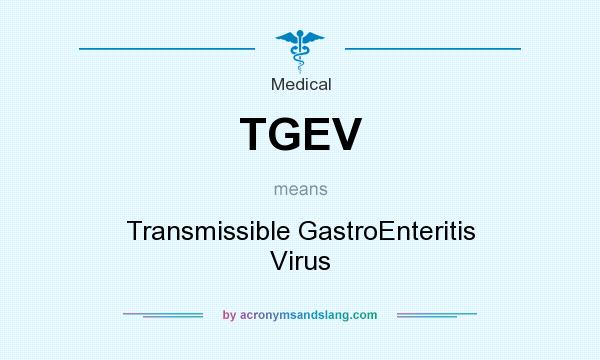 What does TGEV mean? It stands for Transmissible GastroEnteritis Virus