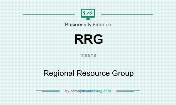 What does RRG mean? It stands for Regional Resource Group