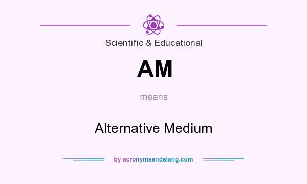 What does AM mean? It stands for Alternative Medium