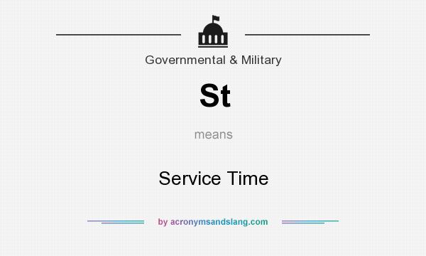 What does St mean? It stands for Service Time