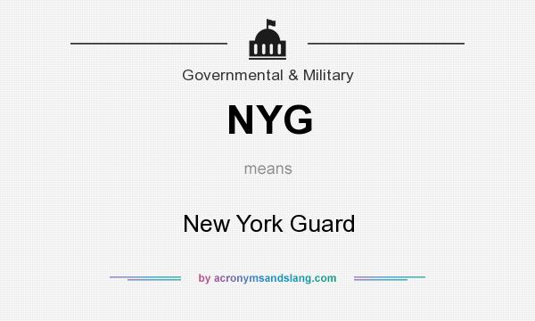 What does NYG mean? It stands for New York Guard
