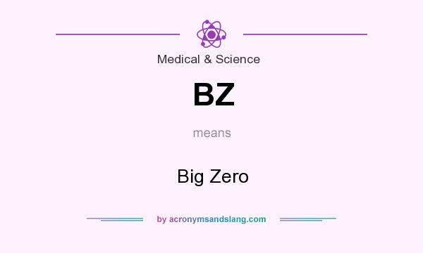What does BZ mean? It stands for Big Zero