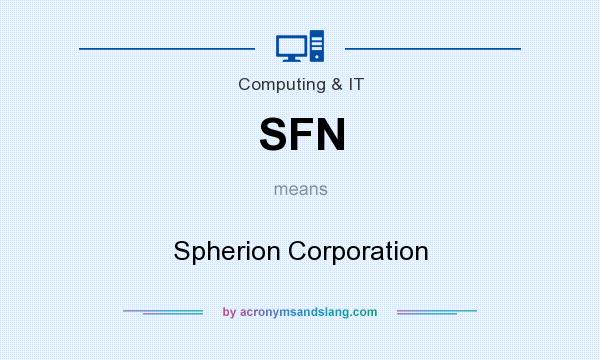 What does SFN mean? It stands for Spherion Corporation