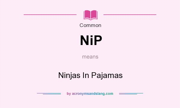 What does NiP mean? It stands for Ninjas In Pajamas