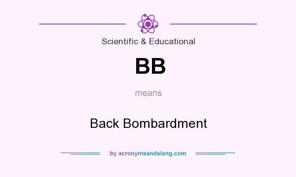 What does BB mean? It stands for Back Bombardment