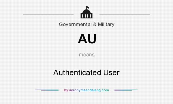 What does AU mean? It stands for Authenticated User
