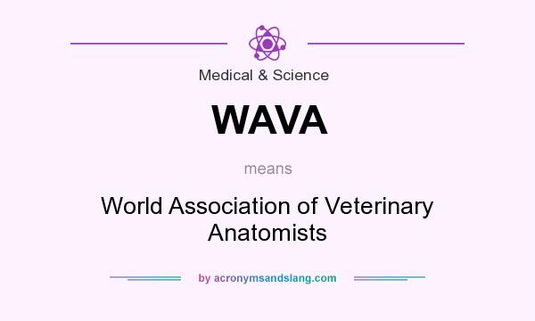 What does WAVA mean? It stands for World Association of Veterinary Anatomists