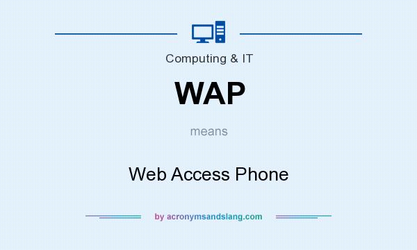 What does WAP mean? It stands for Web Access Phone