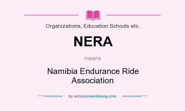 What does NERA mean? It stands for Namibia Endurance Ride Association