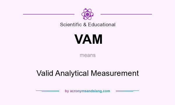 What does VAM mean? It stands for Valid Analytical Measurement